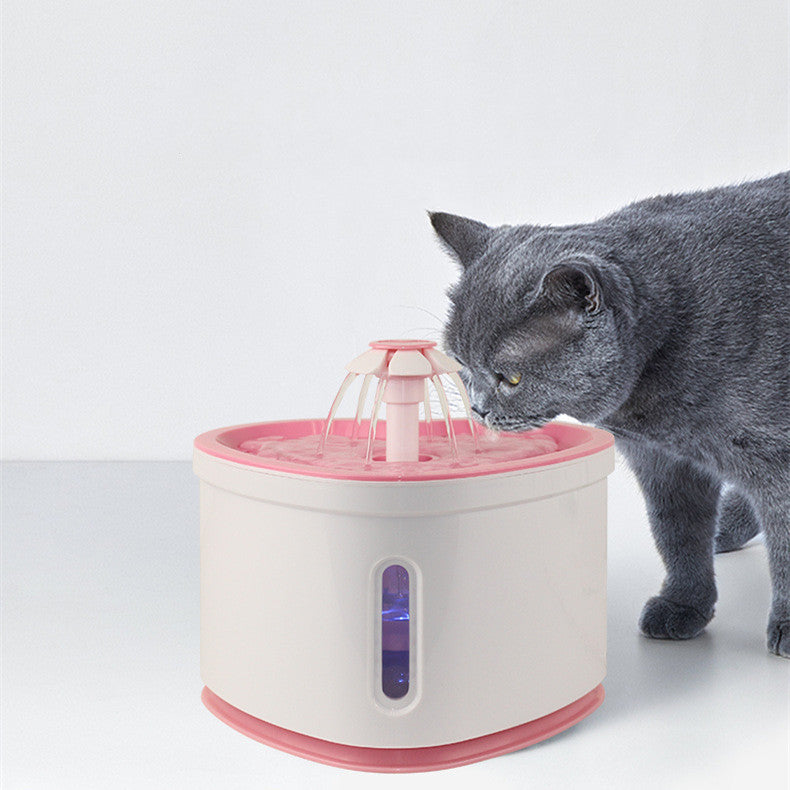 Automatic Pet Water Fountain With LED Electric USB