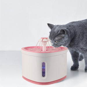 Automatic Pet Water Fountain With LED Electric USB